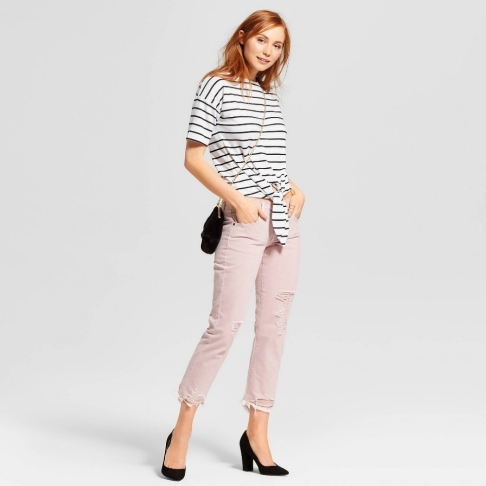 Distressed Boyfriend Jeans